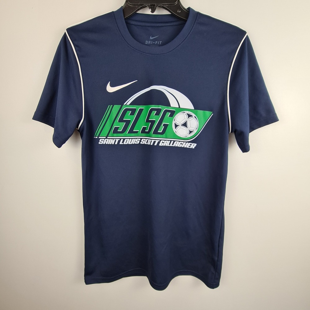 Nike Dri-FIT Saint Louis Scott Gallagher SLSG Soccer Jersey Navy Blue Small